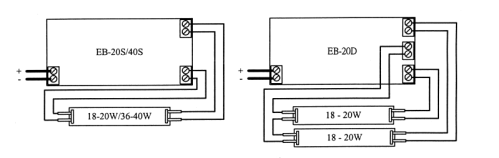 hookup diagram for electronic ballast