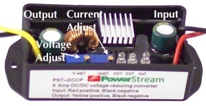 labeled components of the constant-current DC/DC converter
