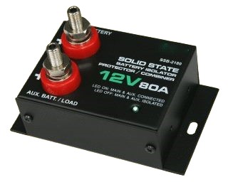 12 volt battery isolator with solid state technology
